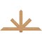 Ekena Millwork Kennewick Timber Gable Bracket, Western Red Cedar, 72"W x 36"H x 3 1/2"D x 5 1/2"F, 12/12 Pitch GBW072X36X0406KEN00SWR - alternate 1